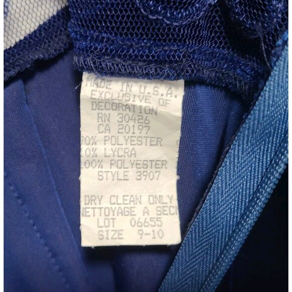 Bari Jay Dress Women's 9/10 Blue Velvelt Illusion Beaded Halter Holiday Maxi - Picture 10 of 10